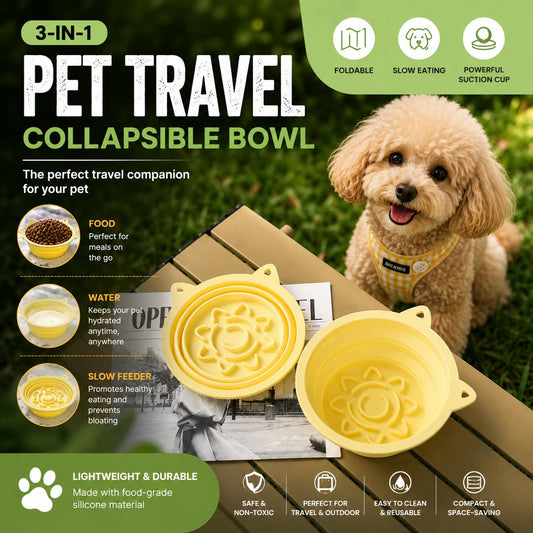 3-in-1 Portable Travel Bowl